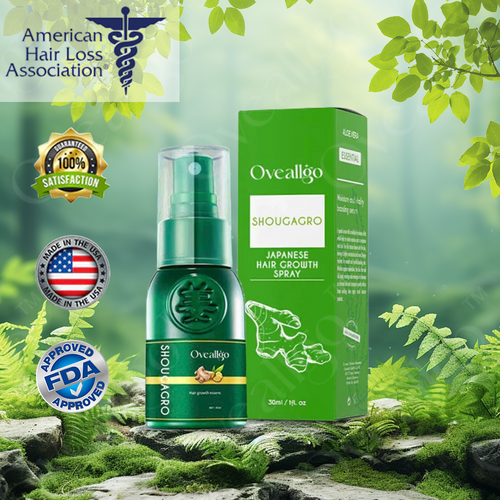 ✅Official Store: Oveallgo™ EX ShougaGRO PRO Japanese Hair Growth Spray👨⚕️Endorsed by AHLA (Clinically proven to promote hair regrowth, strengthen follicles, improve scalp health, and combat hair thinning)