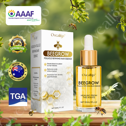 ✅Official Store: Oveallgo™ New BeeGrow Follicle Reviving Hair Essence 🌿 Endorsed by AAAF & TGA(Clinically proven to activate hair follicles, enhance scalp health, reduce inflammation, and prevent hair loss)