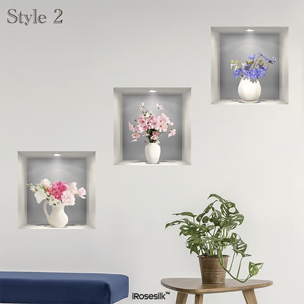 iRosesilk™ Self-Adhesive 3D Plant Wall Stickers