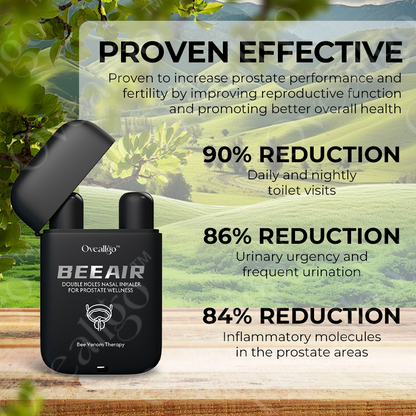 Oveallgo™ BeeAir Double Holes Nasal Inhaler Pro for prostate Wellness