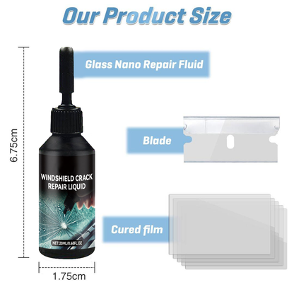 Irosesilk™ GlassFix Guard: 2024 Windshield Crack Repair Formula