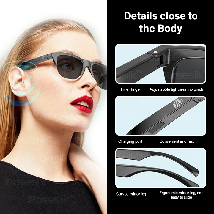 iRosesilk™ EX Futuristic Bluetooth Smart Glasses