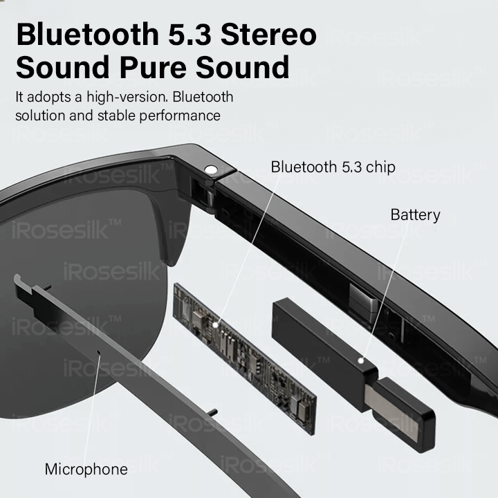 iRosesilk™ EX Futuristic Bluetooth Smart Glasses