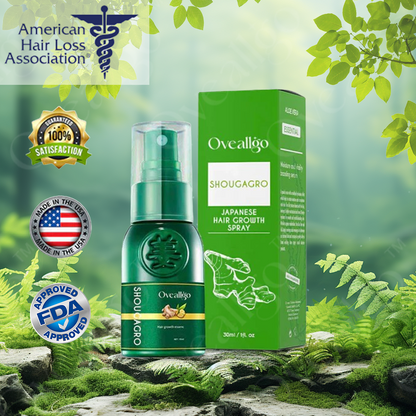 ✅Official Store: Oveallgo™ EX ShougaGRO PRO Japanese Hair Growth Spray👨‍⚕️Endorsed by AHLA (Clinically proven to promote hair regrowth, strengthen follicles, improve scalp health, and combat hair thinning)