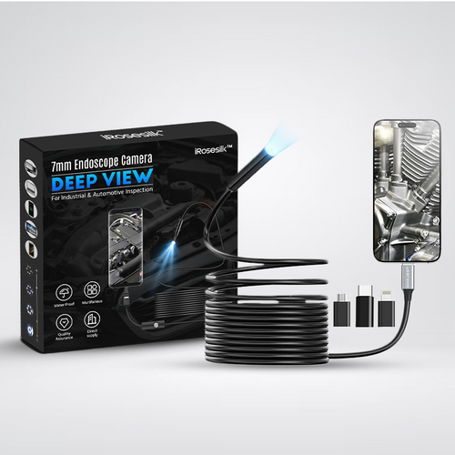 iRosesilk™ Deep View Mini Endoscope Camera for Industrial & Automotive Inspection