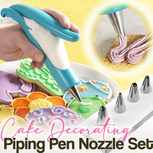 iRosesilk™ Cake Decorating Piping Pen and Nozzle Kit