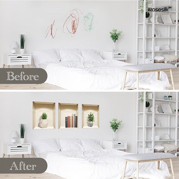 iRosesilk™ Self-Adhesive 3D Plant Wall Stickers