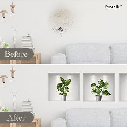 iRosesilk™ Self-Adhesive 3D Plant Wall Stickers