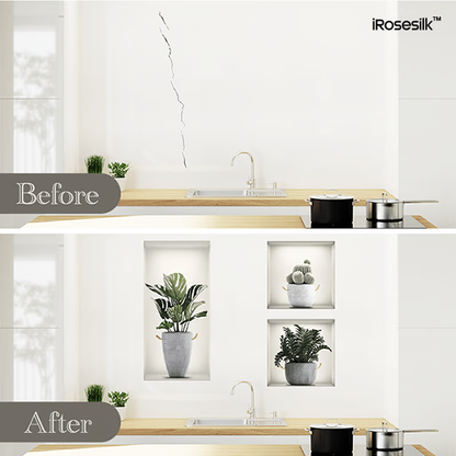 iRosesilk™ Self-Adhesive 3D Plant Wall Stickers