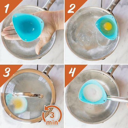 iRosesilk™ Perfect Yolk Silicone Egg Poacher (Set of 4)